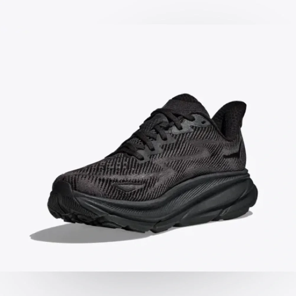 Hoka Clifton 9 Women's Running Shoes Black Size 8B Lightweight Sneakers - Picture 2 of 12